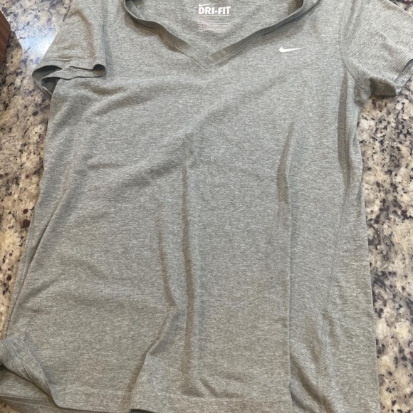Nike Gray Dri-FIT Athletic Tee - Picture 1 of 4